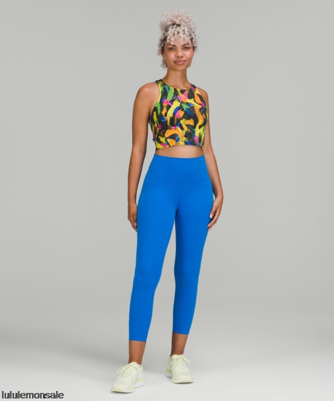 Lululemon Damen DELULU306 | Beleben Training Tank Top Unterton Schwarz Multi